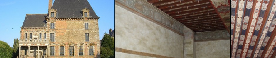 restauration_peinture_murale_Chateau de Ducey decoration plan